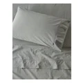 Vue Stonewashed Cotton Pillowcase Pair in Ash Grey Standard Pair