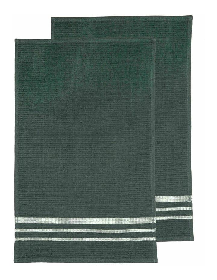 Ladelle Terry Kitchen Towel 2 Pack in Green