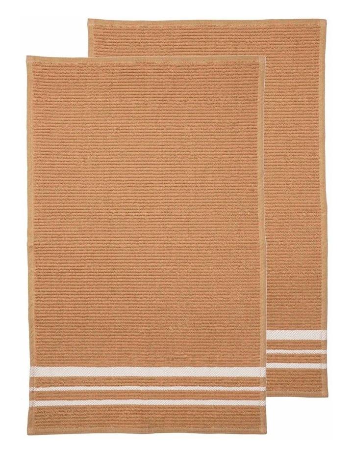 Ladelle Terry Kitchen Towel 2 Pack in Taupe