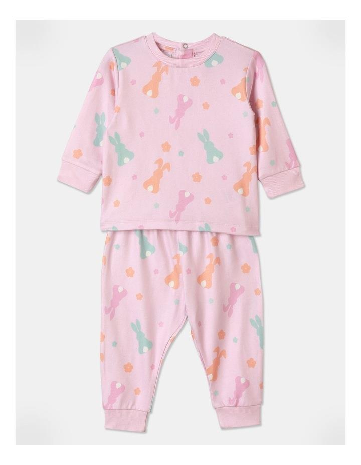 Sprout Bunny Pyjama Set in Light Pink Lt Pink 0