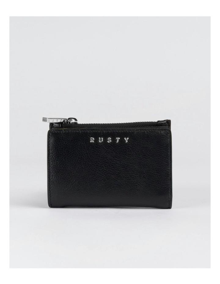 Rusty Grace Compact Flap Wallet in Black