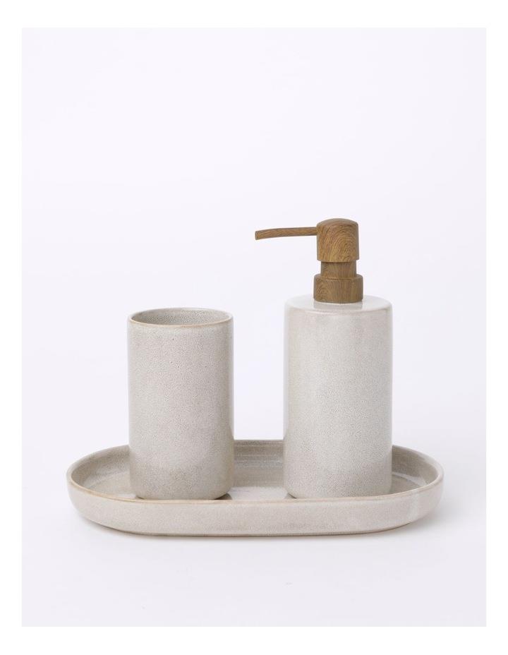 Australian House & Garden Pottery Bathroom Accessories in White/Sand White Tumbler