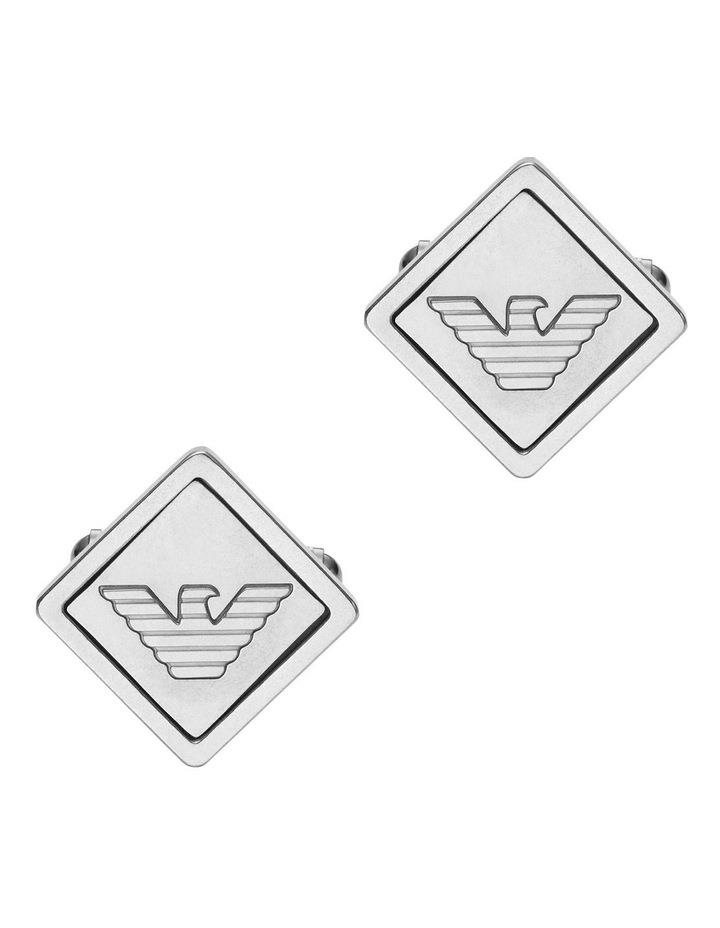 Emporio Armani Eagle Logo Cufflinks in Silver