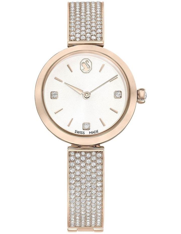 Swarovski Illumina Swiss Made Metal Bracelet Watch in White