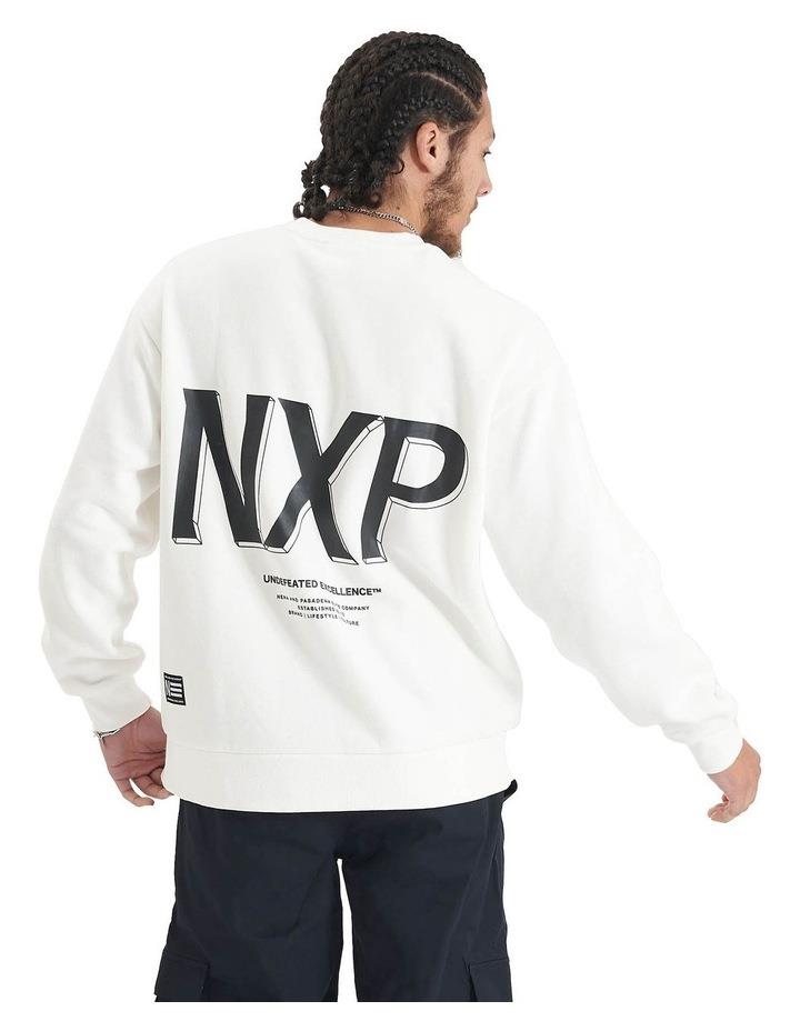 Nena & Pasadena Federation Heavy Relaxed Sweater in Natural White XXXL