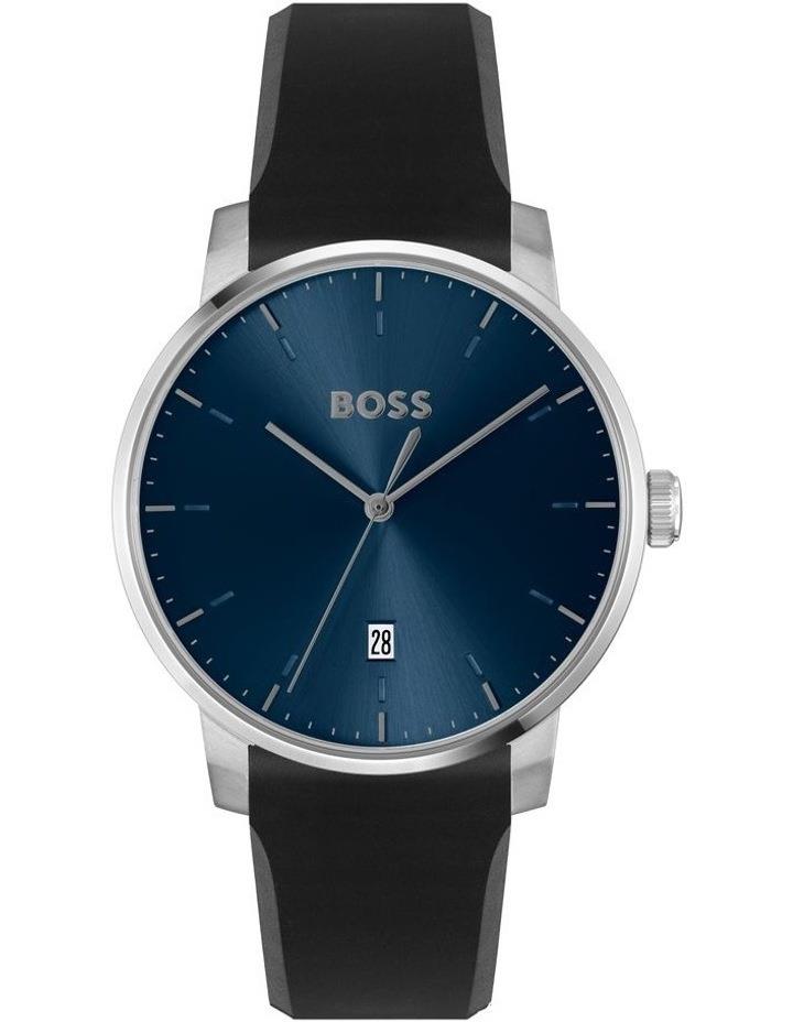 Hugo Boss Dean Silicone Watch in Blue