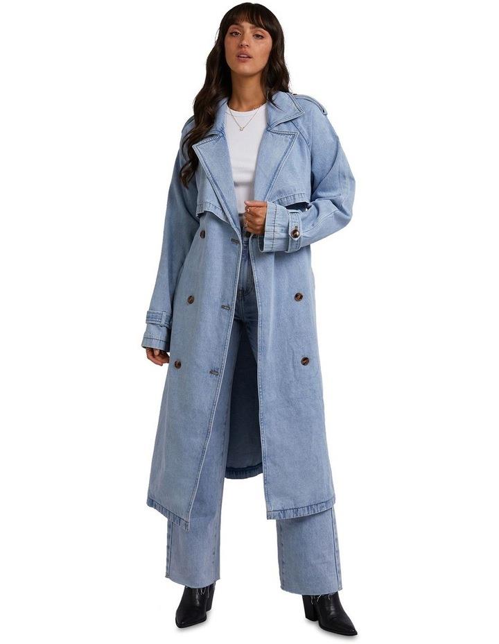 All About Eve Rio Trench Coat in Light Blue 8