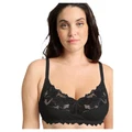 Sans Complexe D'Arum Organic Cotton Wirefree Lace Bra in Black 14D