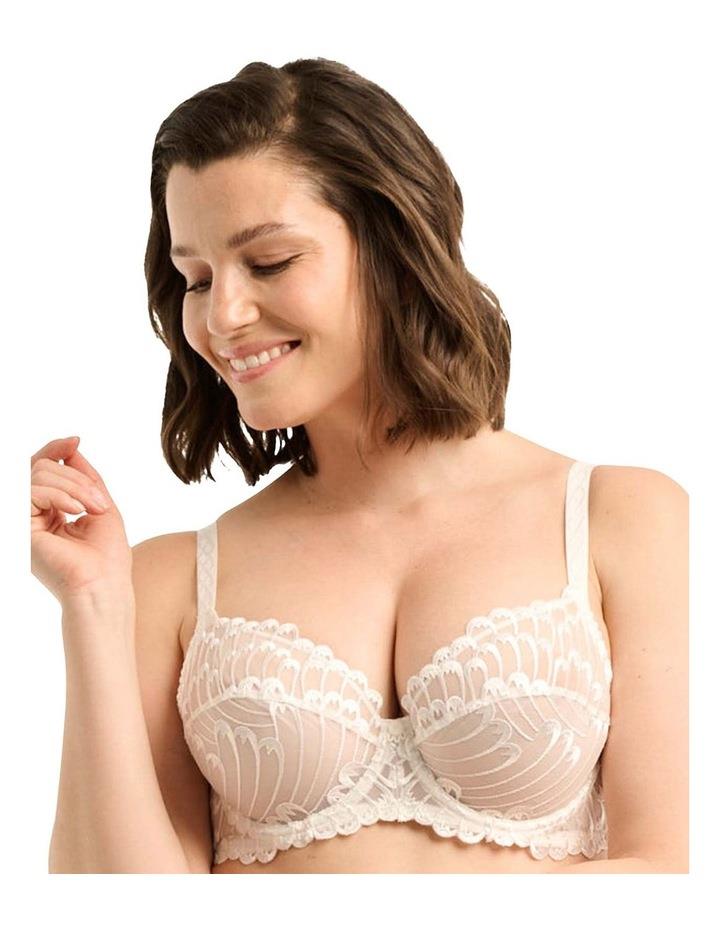Sans Complexe Narcisse Embroidered Full Cup Underwire Bra in Ivory Natural 16C
