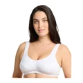 Sans Complexe Lucie Organic Cotton Wide Strap Wirefree Bra in White 14D