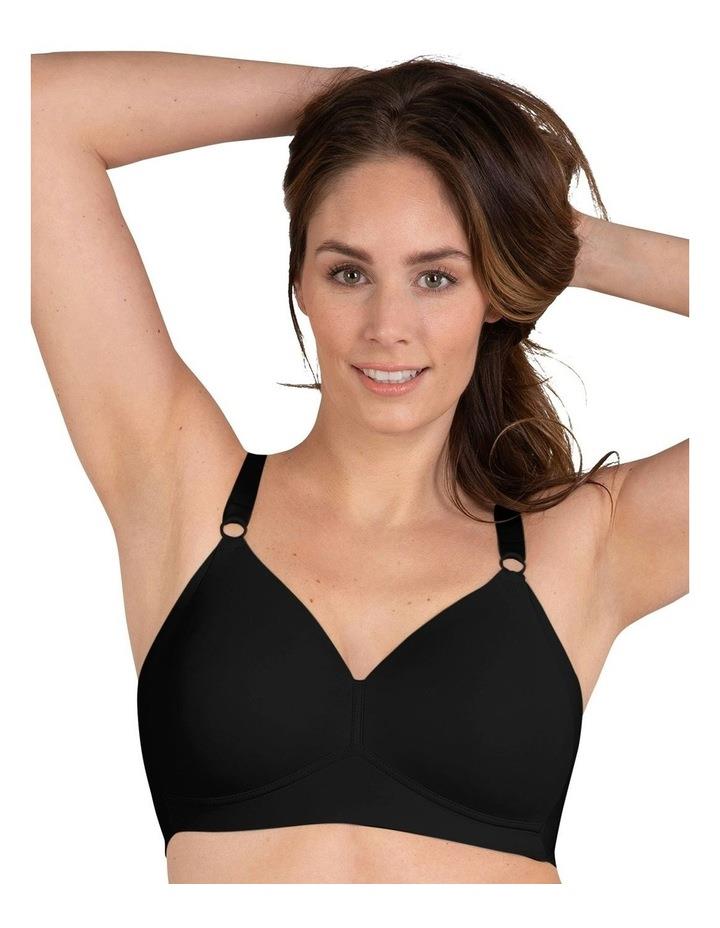 Naturana Side Smoothing Soft Cup Wireless Padded Bra in Black 12A