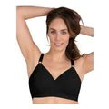Naturana Side Smoothing Soft Cup Wireless Padded Bra in Black 12B