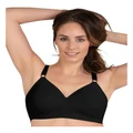 Naturana Side Smoothing Soft Cup Wireless Padded Bra in Black 18C