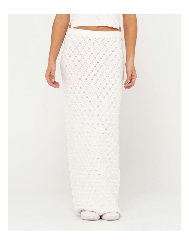 Rusty Leo Maxi Knit Skirt in White 10