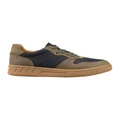 Hush Puppies Swing Leather Sneaker in Olive/Black Olive 7