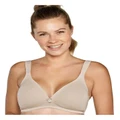 Naturana Padded Wirefree T-Shirt Bra with Wide Straps in Natural 20C
