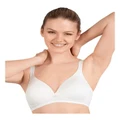 Naturana Padded Wirefree T-shirt Bra with Wide Straps in White 12B