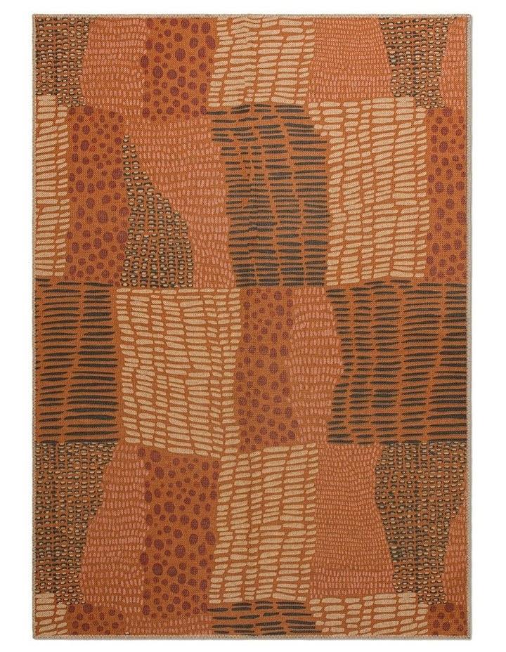 Double Rugs Quilt Washable New Jute Area Rug in Orange 90x150cm