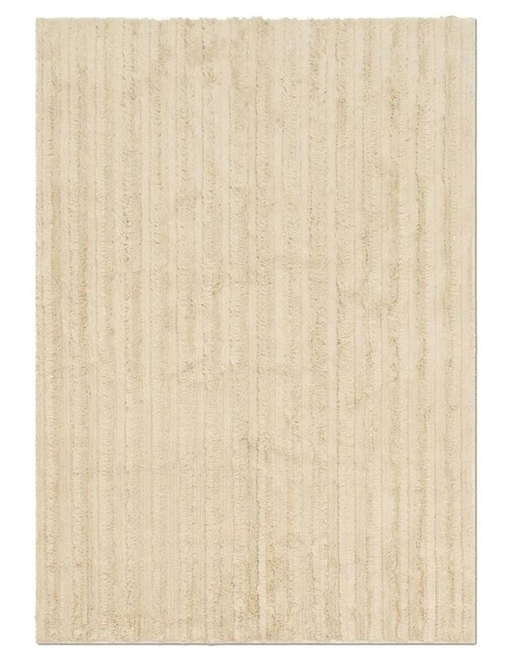 Double Rugs Willow Washable Highland Area Rug in Cream 90x150cm