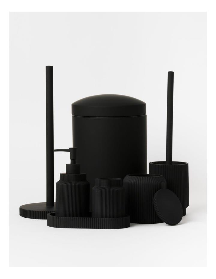Vue Hudson Soft Touch Bathroom Accessories in Black Cotton Jar