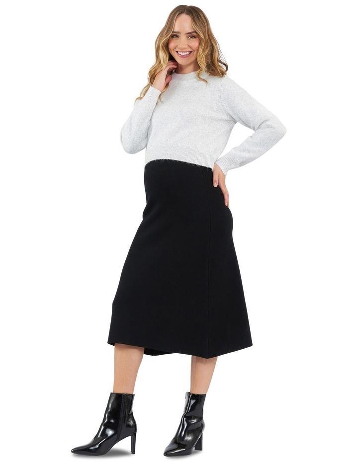 Ripe A-Line Knit Skirt in Black S