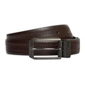 yd. Andrea Textured Belt in Chocolate Brown 30