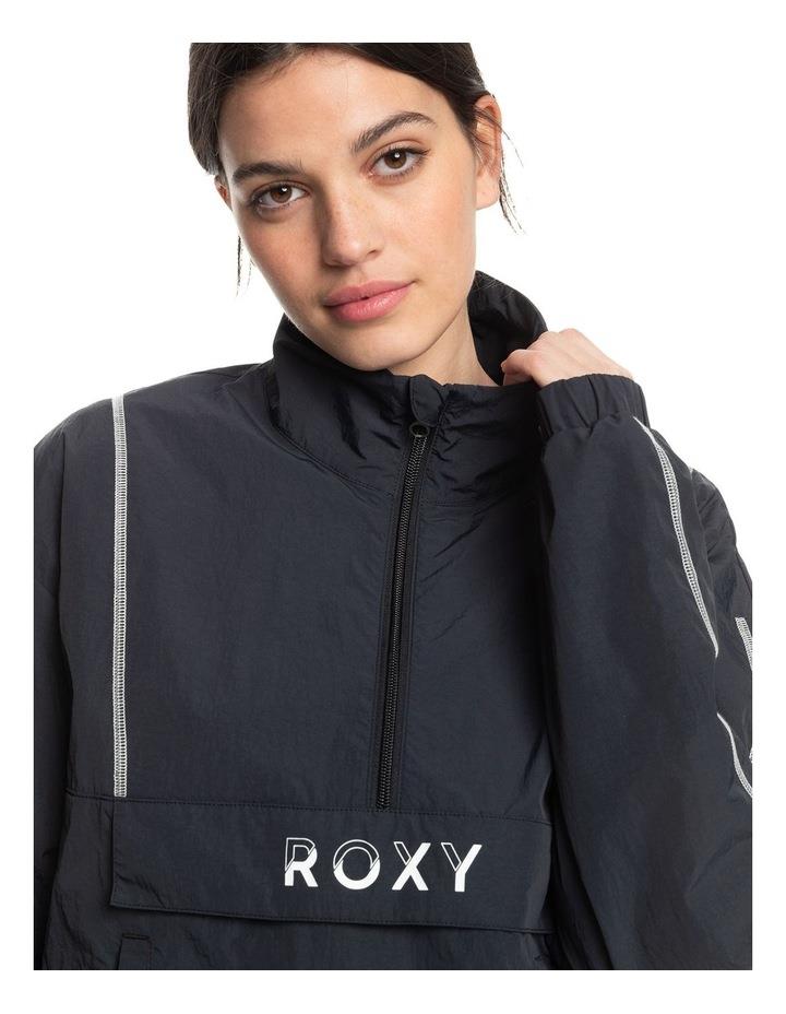 Roxy Bold Moves Windbreaker Jacket in Anthracite Black M