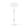 Sherwood Home Maddison Wood Accent Floor Lamp in White