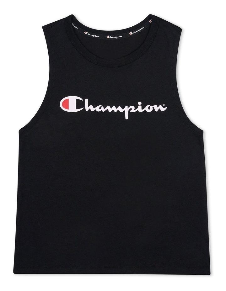 Champion Junior Marle Tank in Black 12
