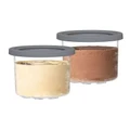 Ninja Creami Ice Cream Maker Tubs 2 Pack 470ml XSKPNTLID2ANZ Grey