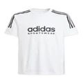 adidas Tiro 24/7 T-shirt in White/Black White 15-16