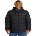 Quiksilver Scaly Hood Puffer Jacket in Black XL