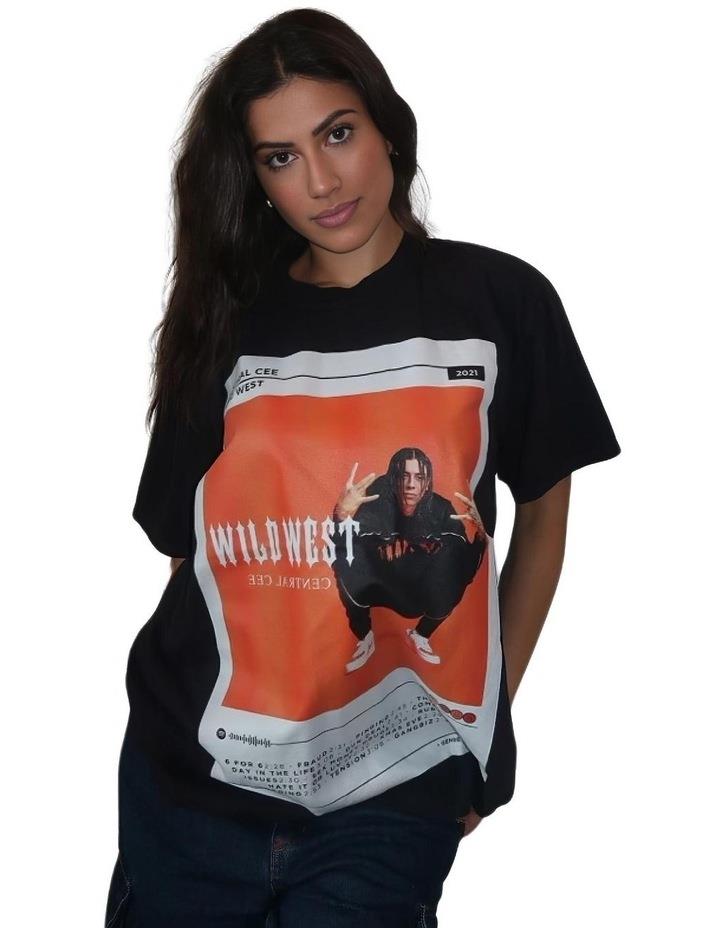 LEGGET Central Cee Wild West Album T-shirt in Black XL