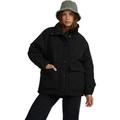 Roxy This Time Parka Jacket in Anthracite Black S