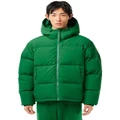 Lacoste Hooded Lightweight Puffer Jacket in Rocket Green M
