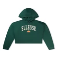 Ellesse Lacase Crop Hoodie in Dark Green 10-11