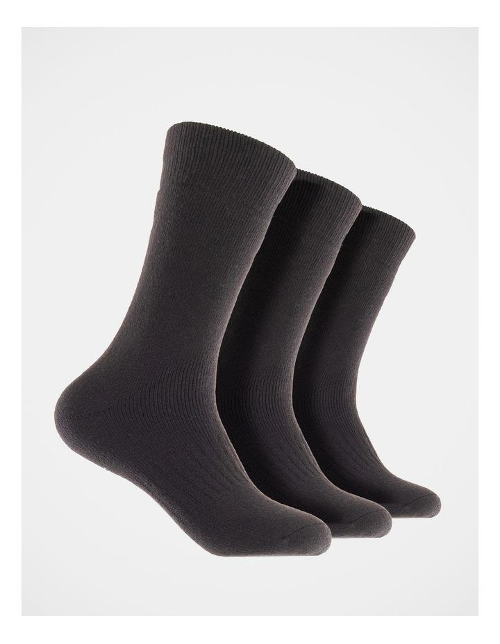 Reserve Men's 3 Pack Thick Thermal Socks Black Regular