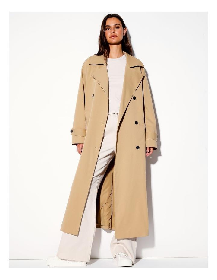 Miss Shop Recycled Blend Trench Coat in Taupe 6
