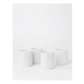 Vue Dexter Latte Cup Set of 4 in White