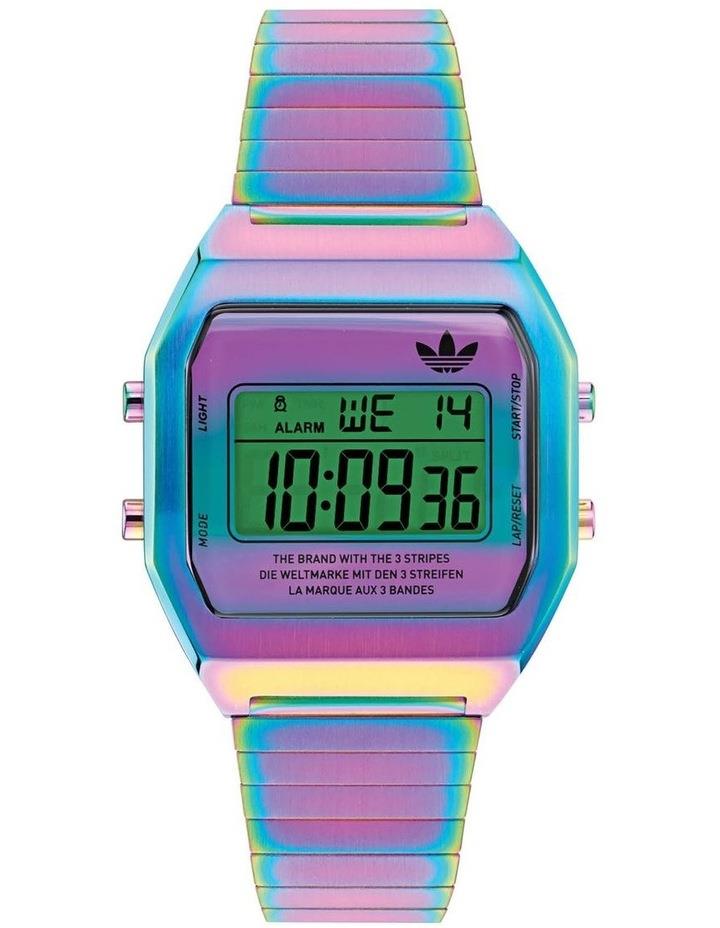 Adidas Originals Digital Two Stainless Steel Watch in Iridescent Assorted
