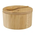 Maxwell & Williams Evergreen Bamboo Salt Box With Spoon in Natural