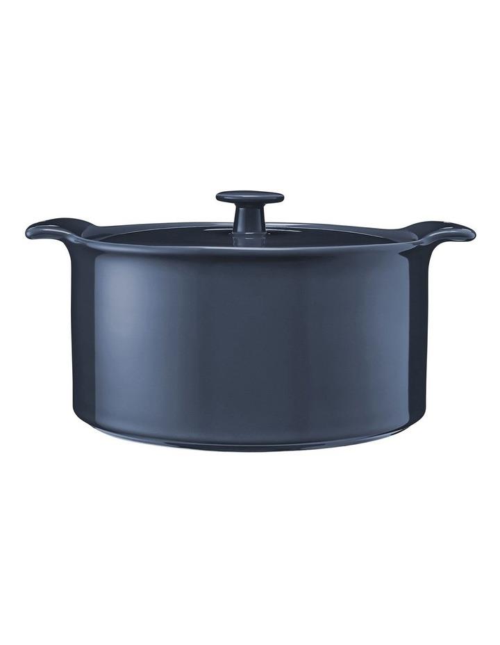 Maxwell & Williams Indulgence Round Casserole 3L Gift Boxed in Slate Blue Dark Navy