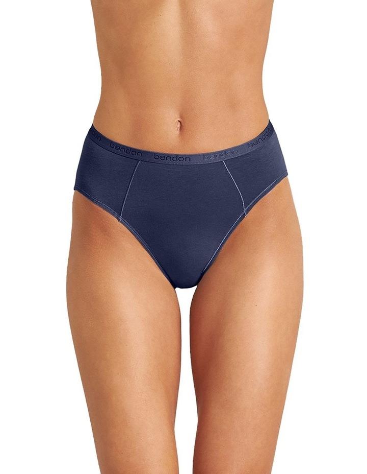 Bendon Body Cotton High Cut Brief in Medieval Blue Navy S