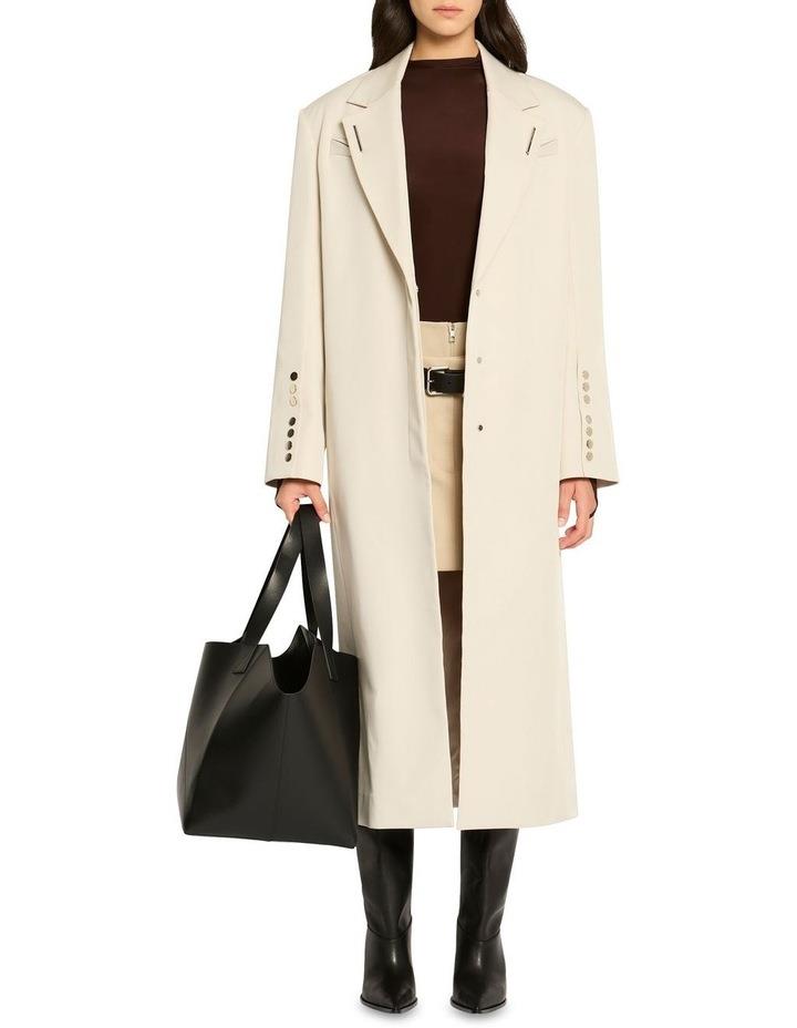 Sass & Bide Empty Note Trench Coat in Oyster Cream 10