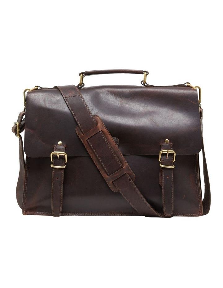 Oxford Griffin Briefcase in Saddle Tan Brown One Size