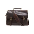 Oxford Griffin Briefcase in Saddle Tan Brown One Size