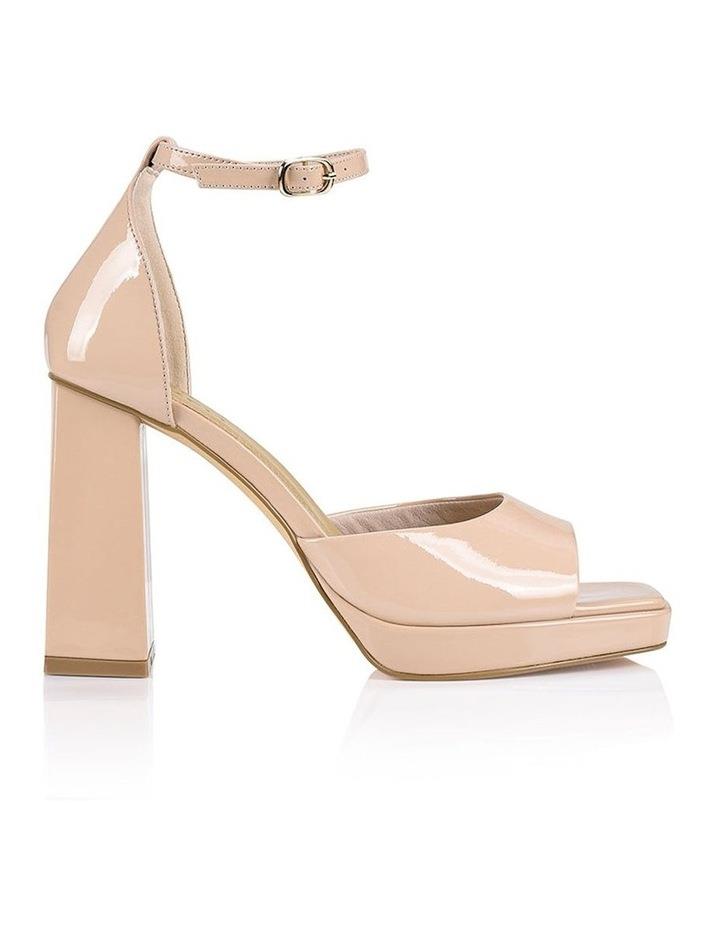 Siren Pascale Patent Platform Heels in Nude Natural 36