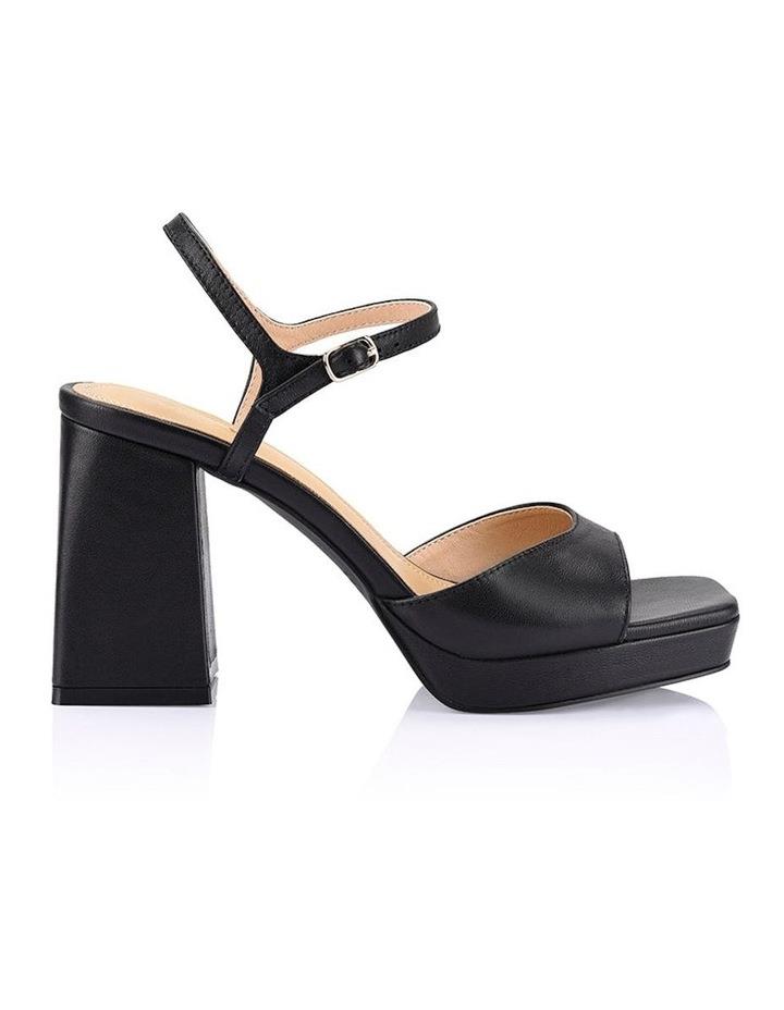 Siren Martinez Platform Leather Heels in Black 36