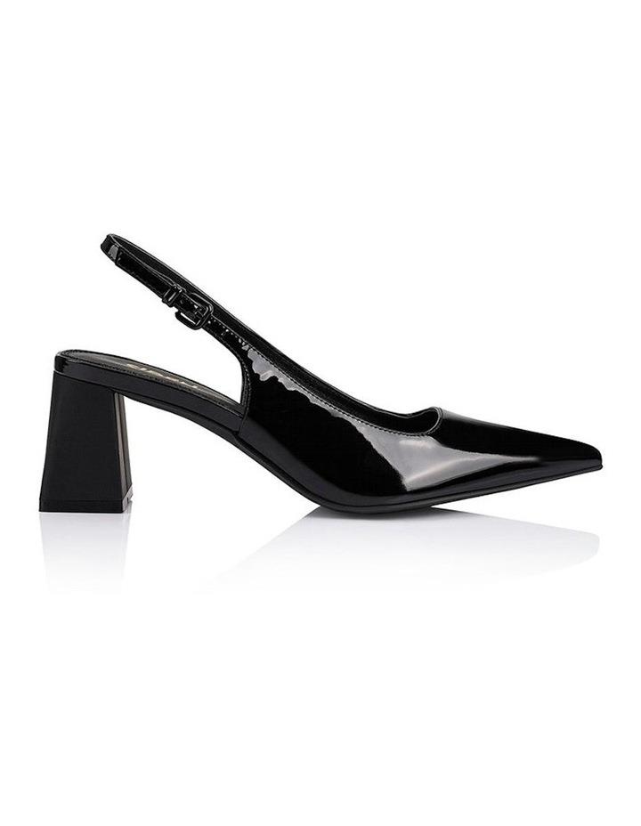 Siren Yarra Pointed Toe Slingbacks Heel in Black Patent Black 36