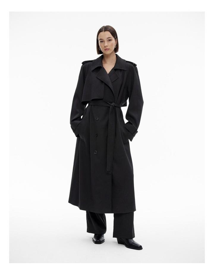 Witchery Draped Trench Coat in Black 12